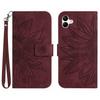 HT04 For Samsung Galaxy A06 4G Case Sunflower Leather Wallet Phone Cover with Wrist Strap