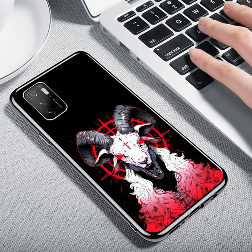 Satanic Goat Satan Devil Phone Case For Xiaomi Poco X7 X6 X5 Pro F7 Ultra Redmi 15C 15 13C 13 12C 12 10 10A 10C 9 9A 9C 9T Cover