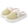 Baumwollpantoffeln mit dicker Sohle Winter 2025 neu Indoor Zuhause rutschfest warm Farbabstimmung Outdoor Baumwollschuhe