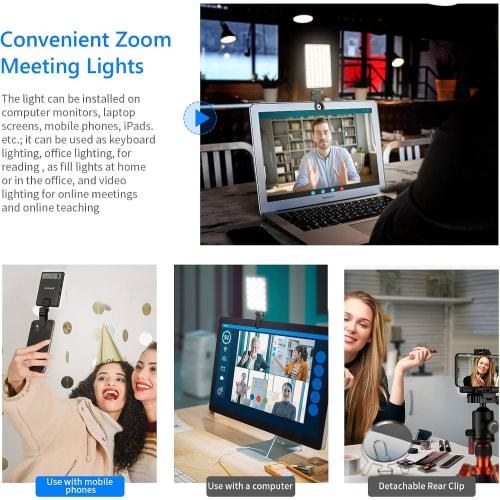 NEEWER Basic Smartphone Light, Clip Type Photography Light, LED Video Light, Selfie Light, Actress Light, Panel Light, Dimmable, CRI95+ 3 Light Modes,