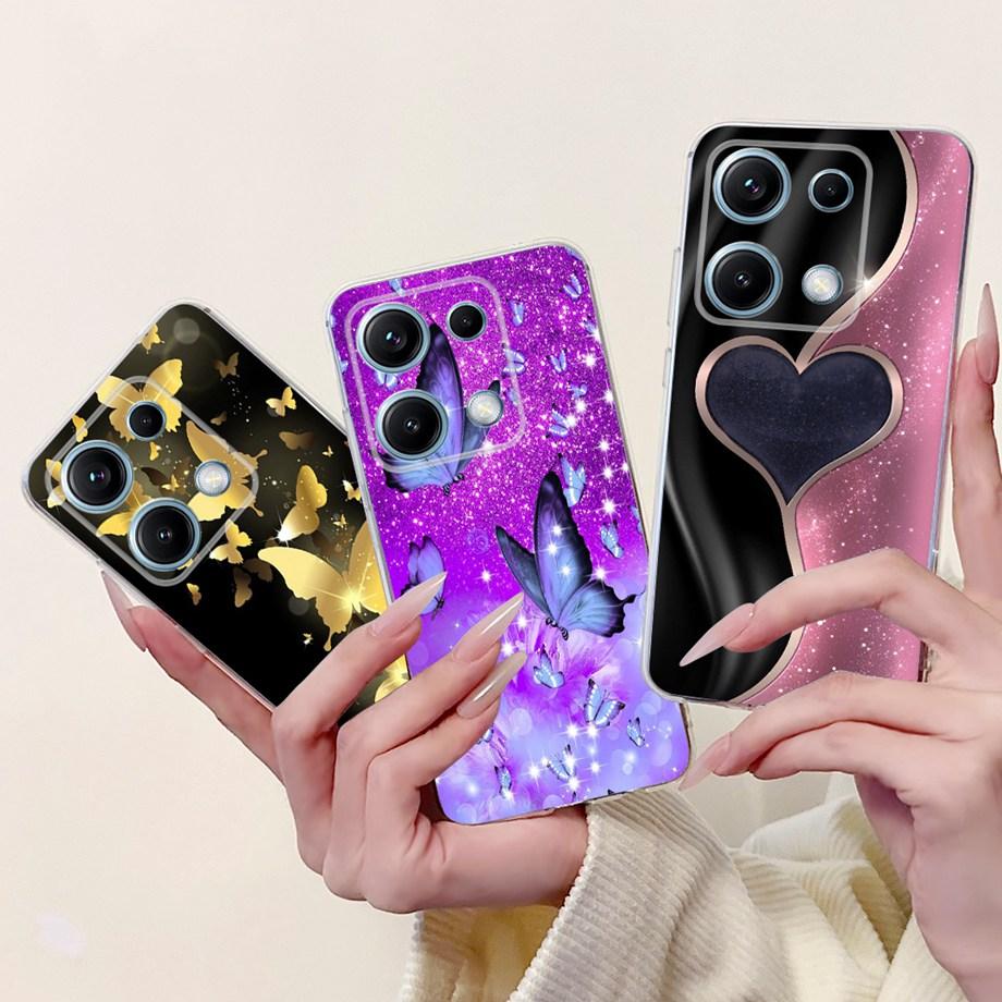 Soft Clear Silicone Back Cover For Xiaomi Redmi Note 14s 14 Pro 4G Phone Case Marble Gothic Couple Capa For Redmi Note 14 Europe