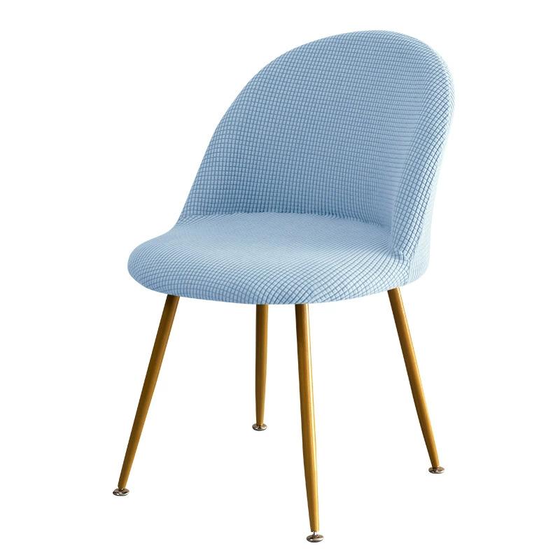 1PC Polar Fleece Duckbill Stuhlbezug Elastischer kleiner Hocker Schonbezug Einzelner niedriger Rücken Esszimmerstuhlbezug Sitzbezug Wohnkultur