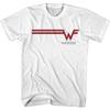 Ανδρικό T-shirt Weezer με Ριγέ Λογότυπο
