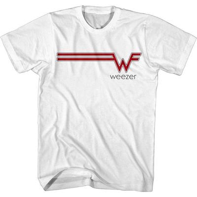 Weezer Striped Logo Men's T Shirt