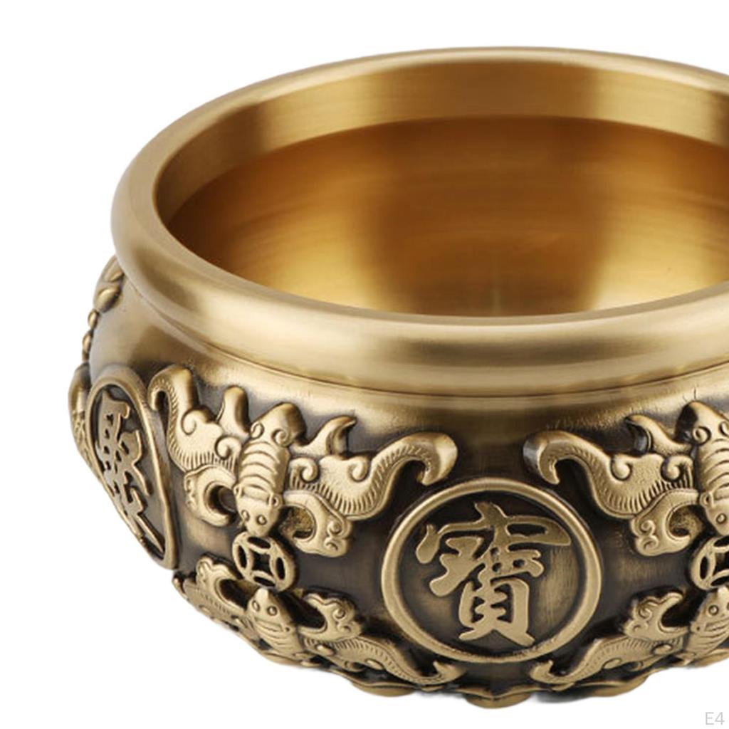 Chinese Au Basin, Cornucopia, Pattern Holder, Desktop Basin for Living Room Decor