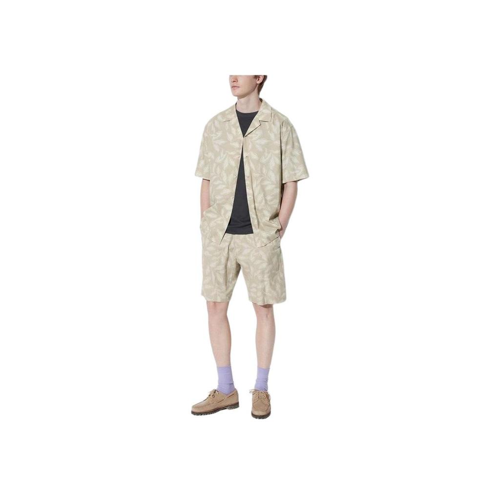 UNIQLO Comfortable Simple Versatile Casual Shorts Men shorts Dark-Beige 470729-32