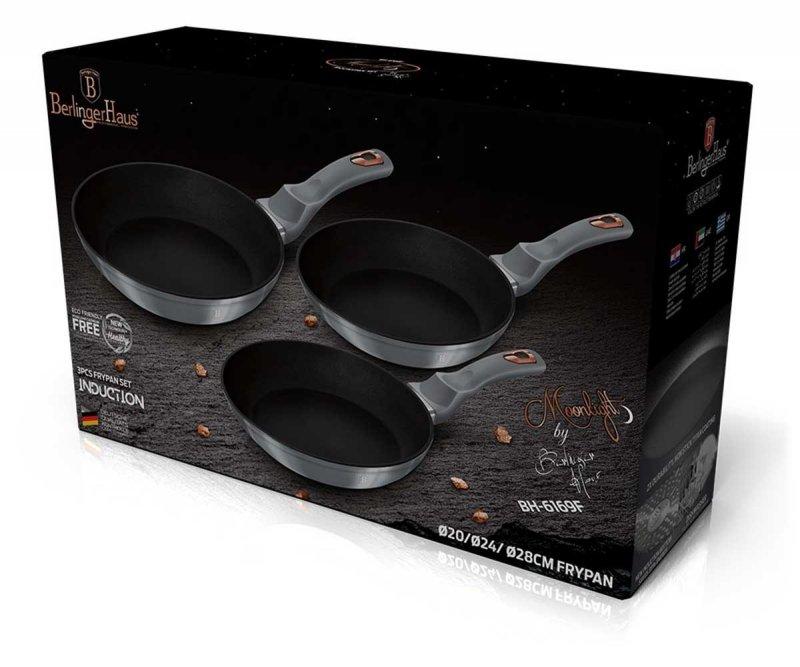 Zestaw 3 Patelni 20/24/28Cm Berlinger Haus Bh-6169 Moonlight