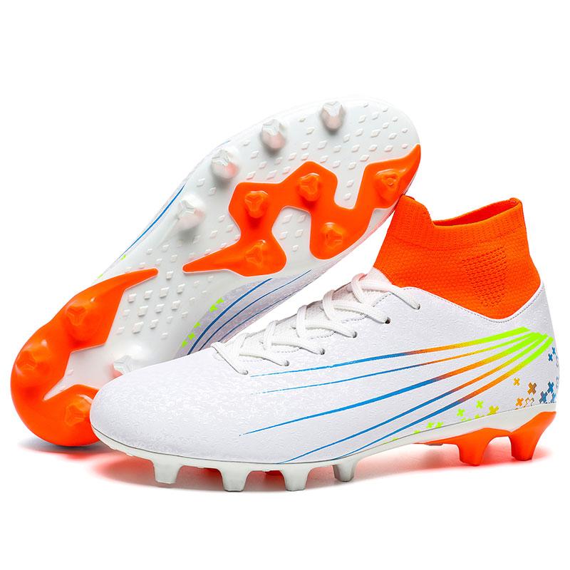35-47 Herren High-Top-Socken Große Größen Lange Nägel Fußballschuhe Rutschfeste Verschleißfeste TPR Künstliche Corthiri Outdoor Kinder Fußballschuhe