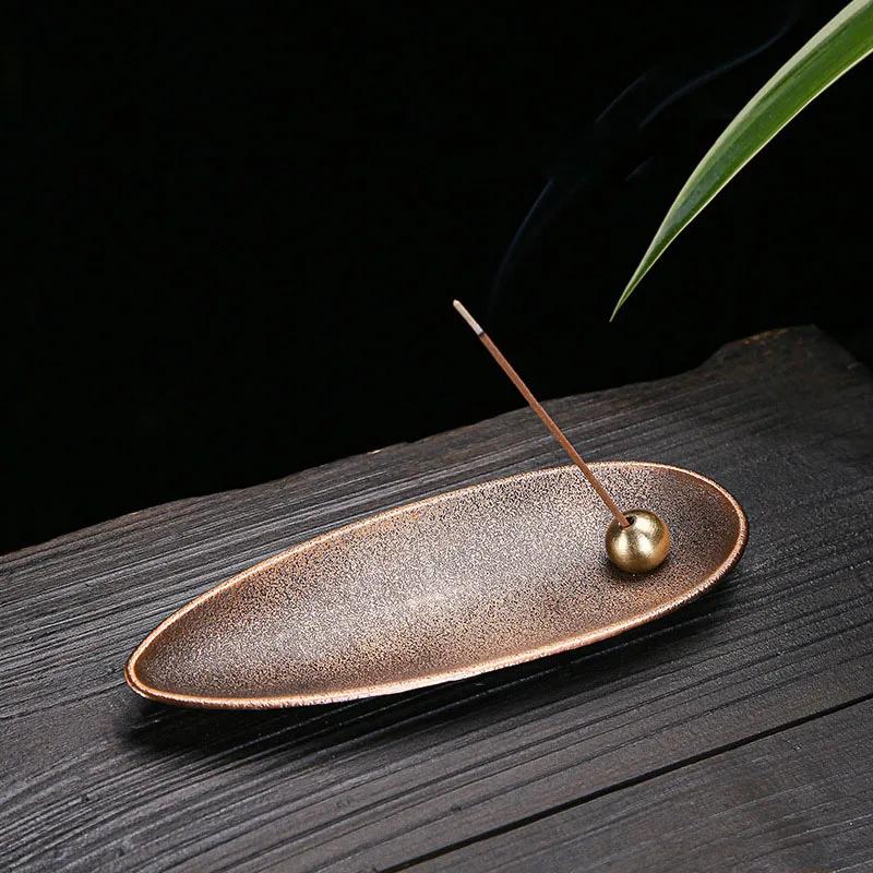 

1x Japanese Style Alloy Incense Holder for Sandalwood Incense Sticks Zen Household Incense Burner Metal Home Fragrance Products