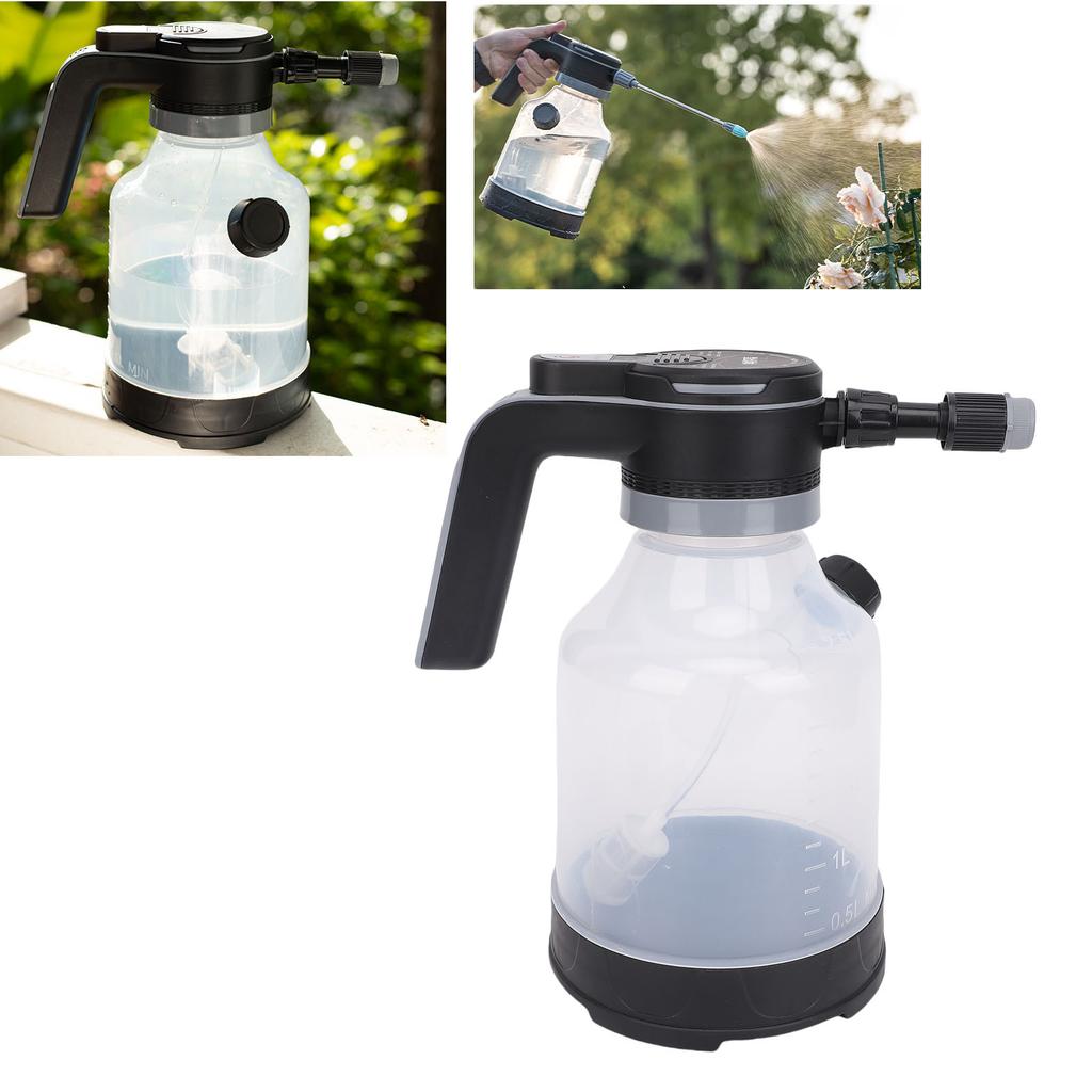 Electric Spray Bottle, 3L Automatic Plant  , Rechargeable Battery Operated Garden Sprayer with Rotating Nozzle for Fertilizing Plants Outdoors