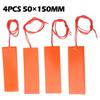 4x Rubber Heating Pad Heating Mat Heating Blanket for Industrial Plants 20W 12V
