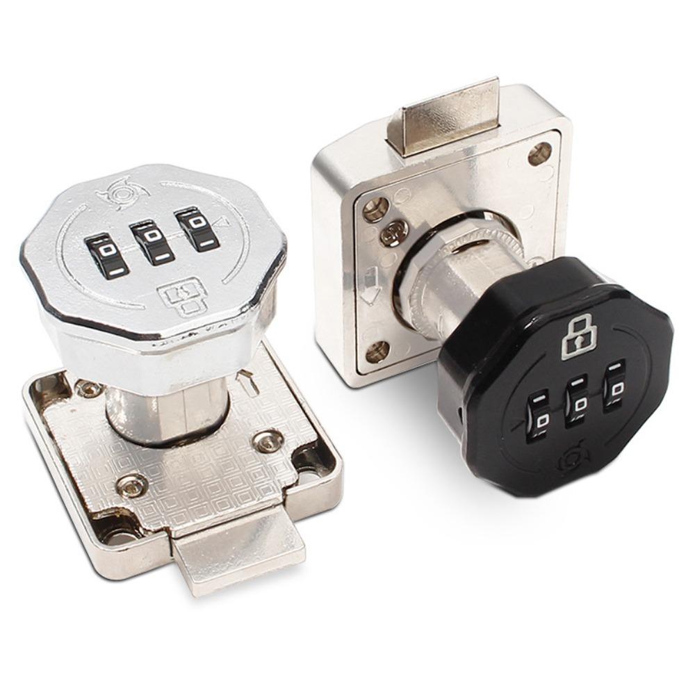 Lacăt cu parolă din aliaj de zinc, cod din 3 cifre, lacăt cu cod pentru dulap, nou, cu combinație pentru sertar, dulap