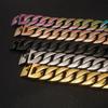 32mm Titanium Stainless Steel Hip Hop Cross Bracelet