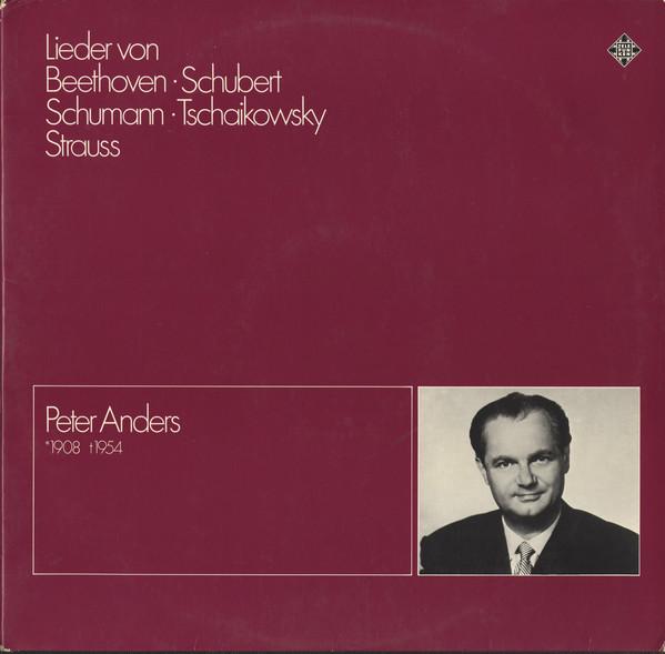 

LP Record PETER ANDERS (2) - Lieder Von Beethoven, Schubert, Sch 648064DP Telefunken 1974 Germany Classical Used