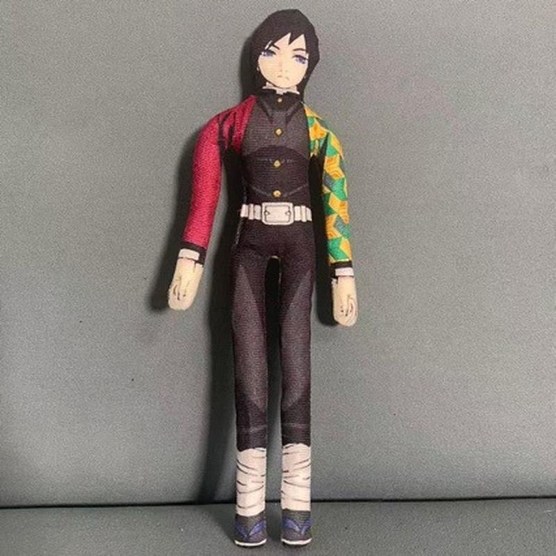 Demon Slayer Akaza Poseable Plush Doll Built-in Wire Stuffed Figure Infinite Castle Mugen Train Collectible Toy For Anime Fans Cuddly Fluffy Huggable