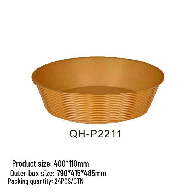 Large Transparent Food-Grade Plastic Tasting Plate with Lid