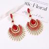 French Rhinestone Water Drop Earrings - Elegant Light Luxury Court Style Studs for Women with Exaggerated Dangles and High-End Quality