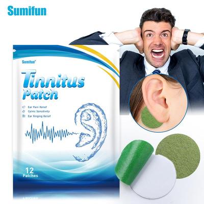 Sumifun Soulagement des Acouphènes Soin des Oreilles: 12 Patchs d'Oreille Invisibles (K15001)
