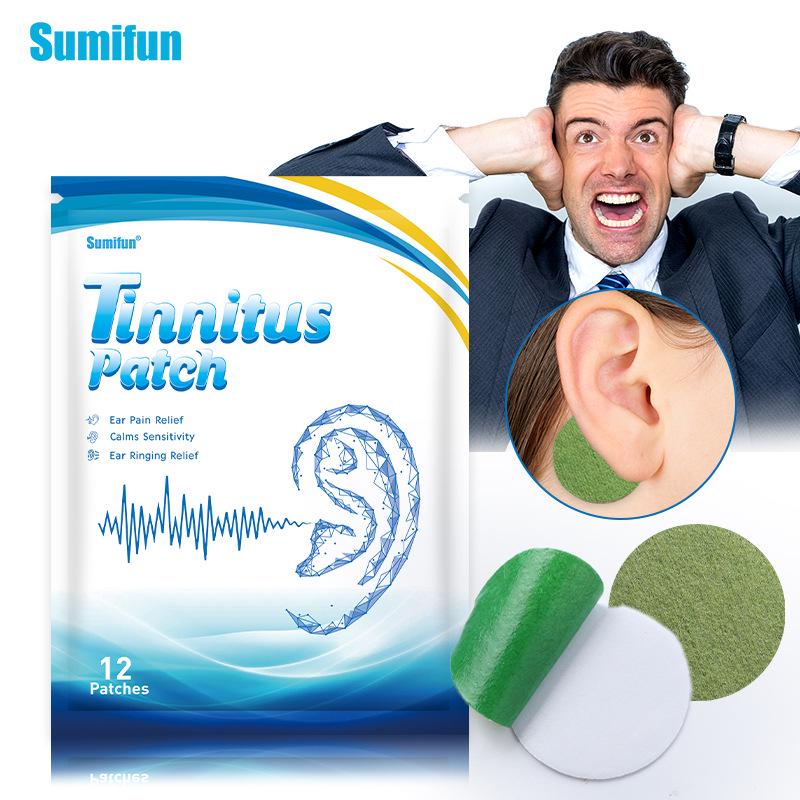 Sumifun Уход за ушами для облегчения тиннитуса: 12 невидимых ушных пластырей (K15001)