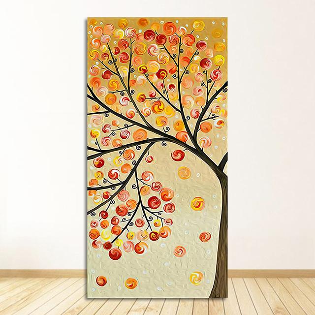 Quadro Stampa su tela - Arte Albero della vita, Oro, Giallo, Stile Moderno