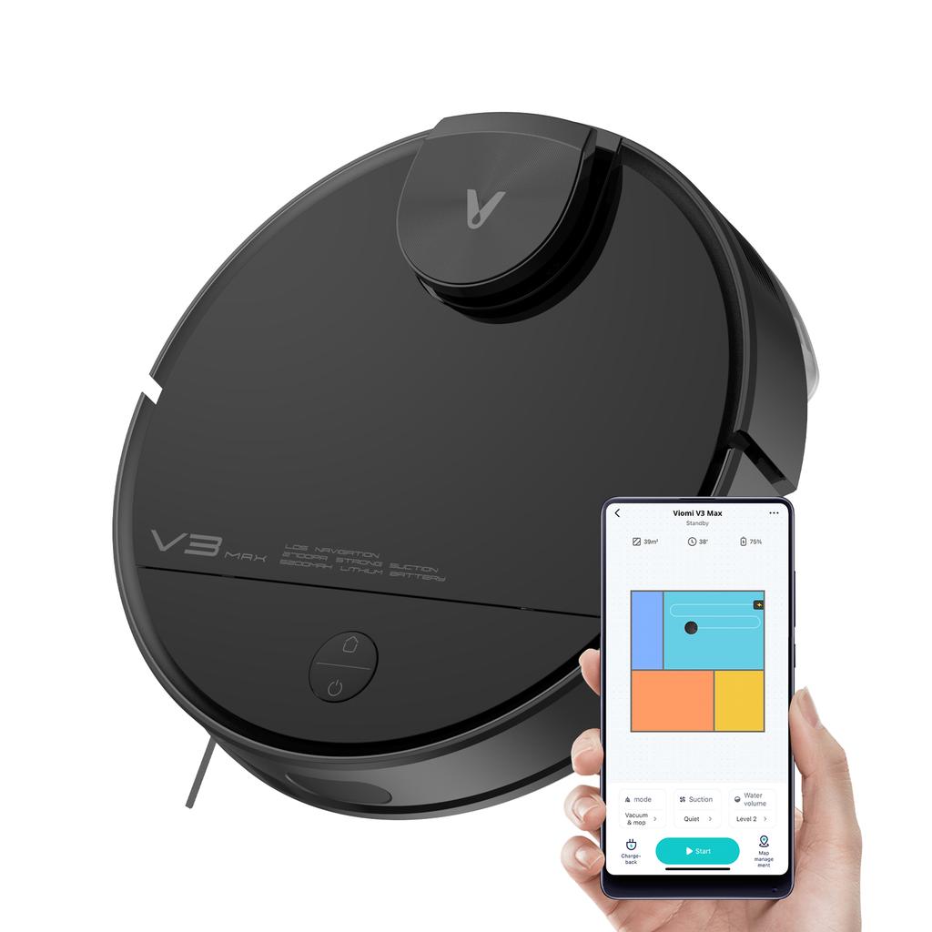 Für Xiaomi Viomi V3 Max Roboterstaubsauger Haupt-Seitenbürste Hepa-Filter Mopp-Lappen Ersatzteile Zubehör V-RVCLM27B