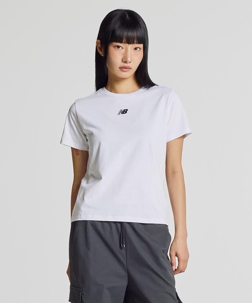 Nyuballanseu Nbneg2W452 / Women Essential Basic Short Sleeve T-Shirt (White)