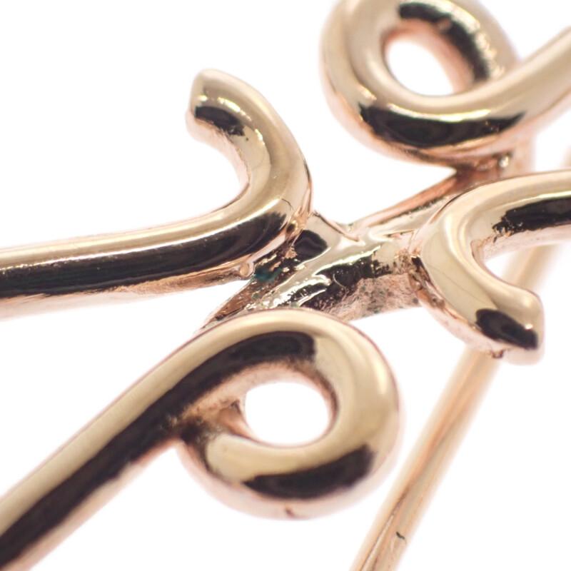 LOEWE  111.27.027 Brooch pink/Rose gold metal Women