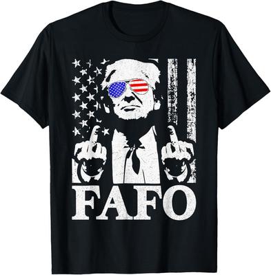 Camiseta Divertida Fafo Trump Fafo Americana USA