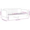 Vidaxl Sofa with Sleeping Function, Yellow, 100X200 Cm, Upholstered In Velvet