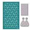 Bunnies Eggshell Silkscreen Print Stencils 6.3x4Inch Washable for Clay Earrings Jewelry Making Printing on Clay Fabric