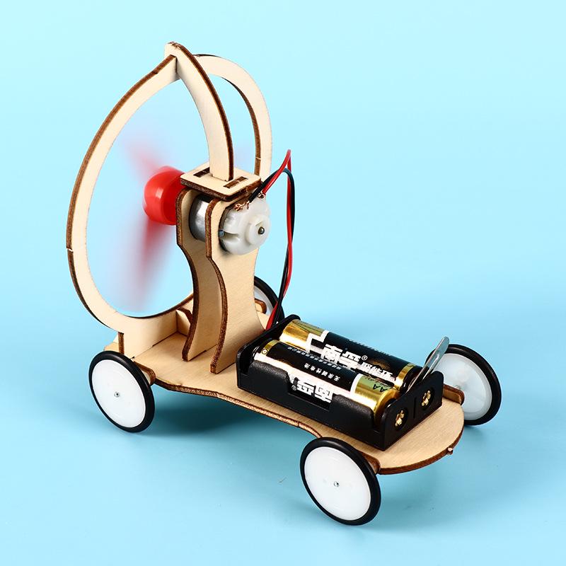 

DIY Wind-Powered Electric Car Kit for Kids and Students