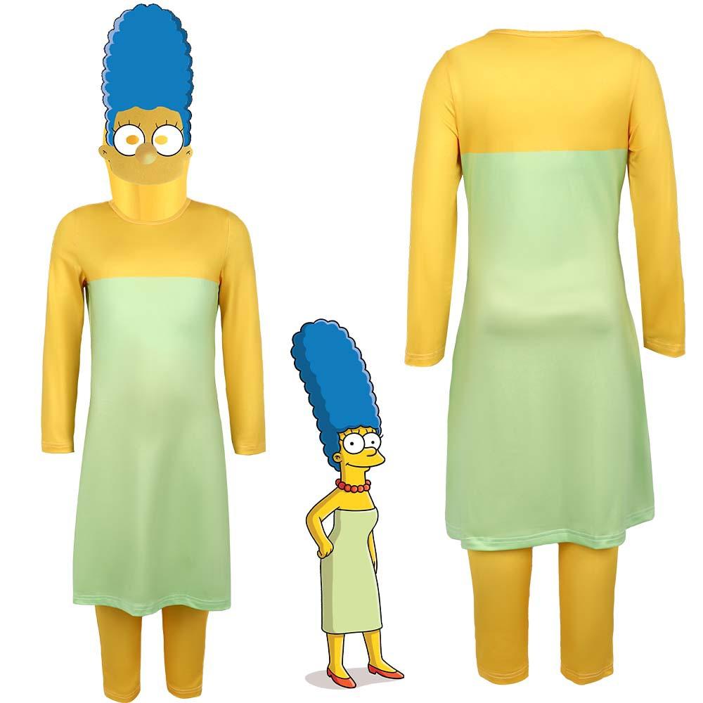 The Simpsons Family Matching Cosplay Outfit Parent-Child Stage Performance Costume