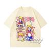 2026 Summer Sailor Moon Collage Print Cotton Tshirt Kids  Adults Plus Size Sportswear Cute Anime Unisexga Graphic Oversized Tee