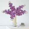 3D Printing Simulation Butterfly Orchid Flower 9 Heads Fake Moth Orchids Hotel Restaurant