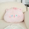 Cute Panda Round Plush Cushion With Faux Fur Cover For Bedhead Lounge And Back Support