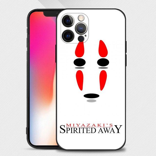 Capa de telefone para iPhone 14 13 12 11 Pro Max Mini Xs Max Xr X 7 8 Plus 6s Capa de silicone macia Fundas Anime A Viagem de Chihiro