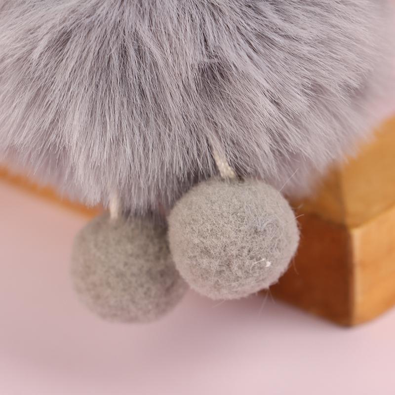 Coal Ball Colorful Bag Pendant Plush Keychain Imitation Plush Pendant Hair Pendant
