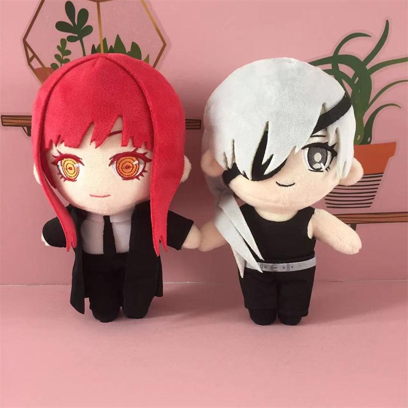 Anime Chainsaw Man Makima Quanxi Poupée en Peluche Jouet 20cm Mignon Doux Rembourré Coussin Cadeau Enfant