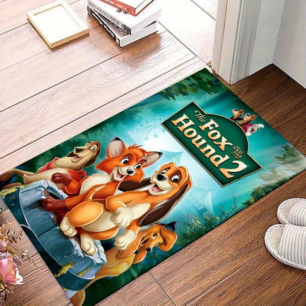

JIT 1pc The Fox and The Hound Themed Area Rug – Soft Polyester, Machine Washable Rectangular Carpet for Bedrooms, Entryway, Office – Large Floor Mat f 60cm by 90cm