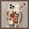 Oil Painting and Watercolor Flower Lash Suitable for Apple 16PRO Phone Case 15/14 Plus Silicone Anti-drop 13 Women