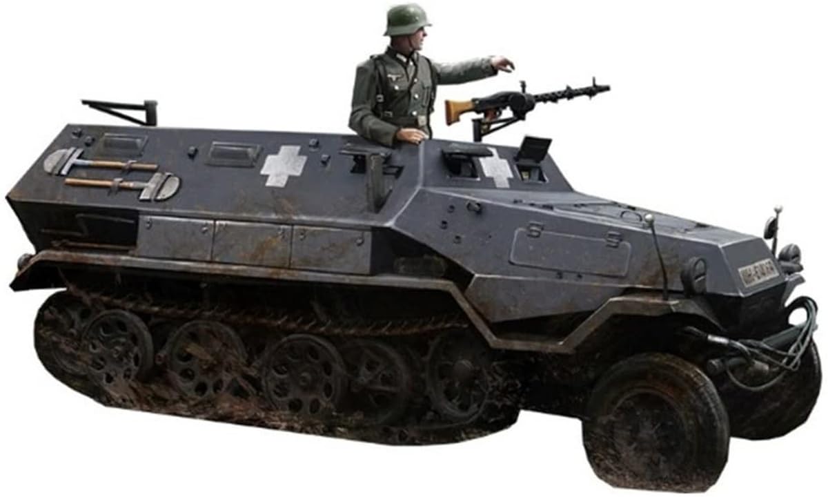 

FTF Германия бронетранспортер с пушкой буксируемый с 1 фигуркой пластиковая модель PF72053 1/72 Sd.Kfz.251/4 Ausf.A