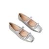 Women's 2026 Bow Single Strap Mary Jane Flats - Square Toe, Shallow Mouth, Flat Bottom