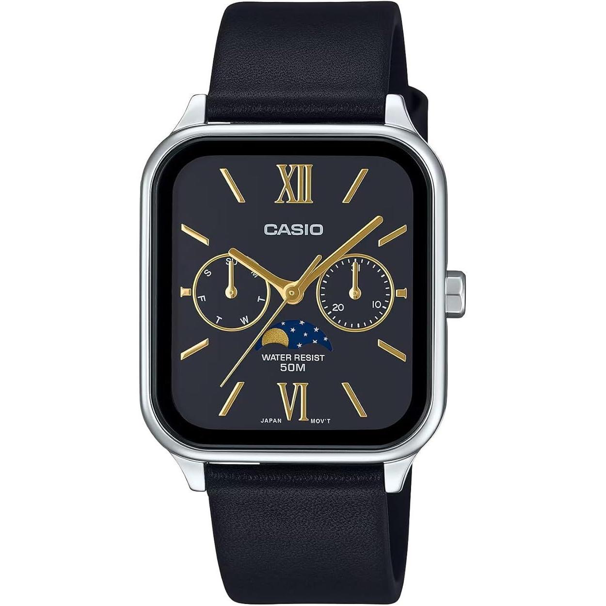 Used CASIO MTP-M305L-1A2 Watch STANDARD Moon phase Men s Parallel Import Product