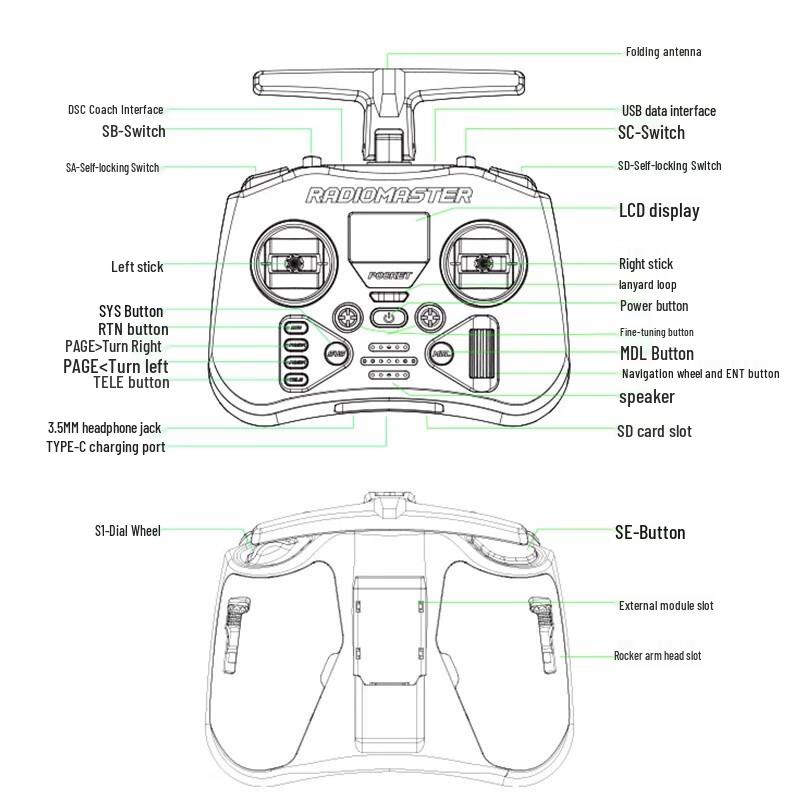 Radiomaster Pocket FPV Drone Remote Controller