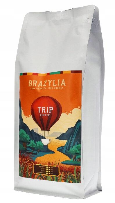 Kaffeebohnen Trip Coffee Brasilien 100% Arabica 1Kg Frisch Geröstet