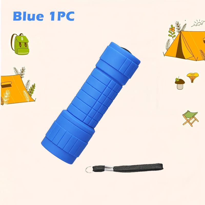 Mini Portable Flashlight Nine XPE Lamp Beads Strong Lighting Using 3*AAA Batteries Pocket Outdoor Emergency Torch Children Gifts