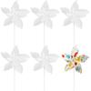 6 Pcs Sublimation Plastic Windmill Blanks Heat Transfer DIY Pinwheels Double Sided Blank Pinwheels for Garden Patio Lawn Picnic Party Decor