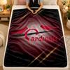 Flannel BlanketSt. Louis Cardinals Warm Soft Throw Blanket for Indoor Sofa Bed Living Room Use