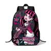 Plecak Szkolny Dla Dziewcząt Chłopców Z Lekkiego Materiału Nylonowego I Nadrukiem Monster High Do Użytku Szkolnego