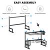 1pc Kitchen Stainless Steel Cutlery Drainer Shelf 2-Tier Over Sink Dish Drying Rack Dish Drying Rack Kitchen Accessories